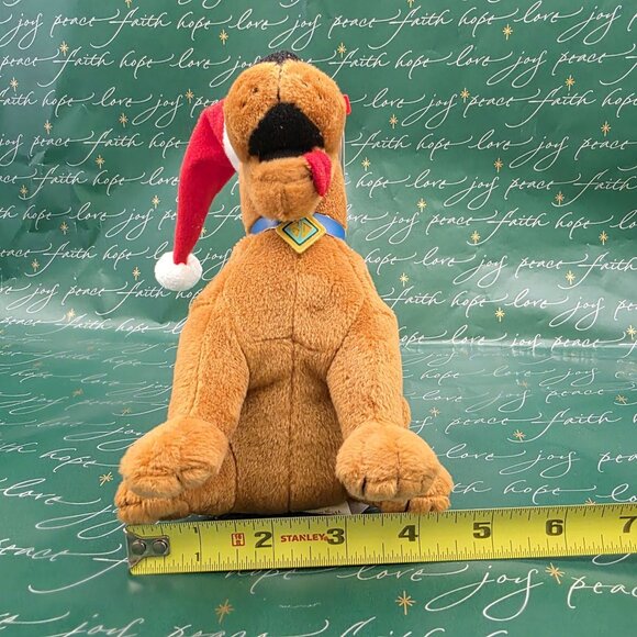 Retired TY‎ Scooby-Doo Plush W/ Santa Hat 7" Stuffed Animal RARE 2010 Christmas - Picture 10 of 10
